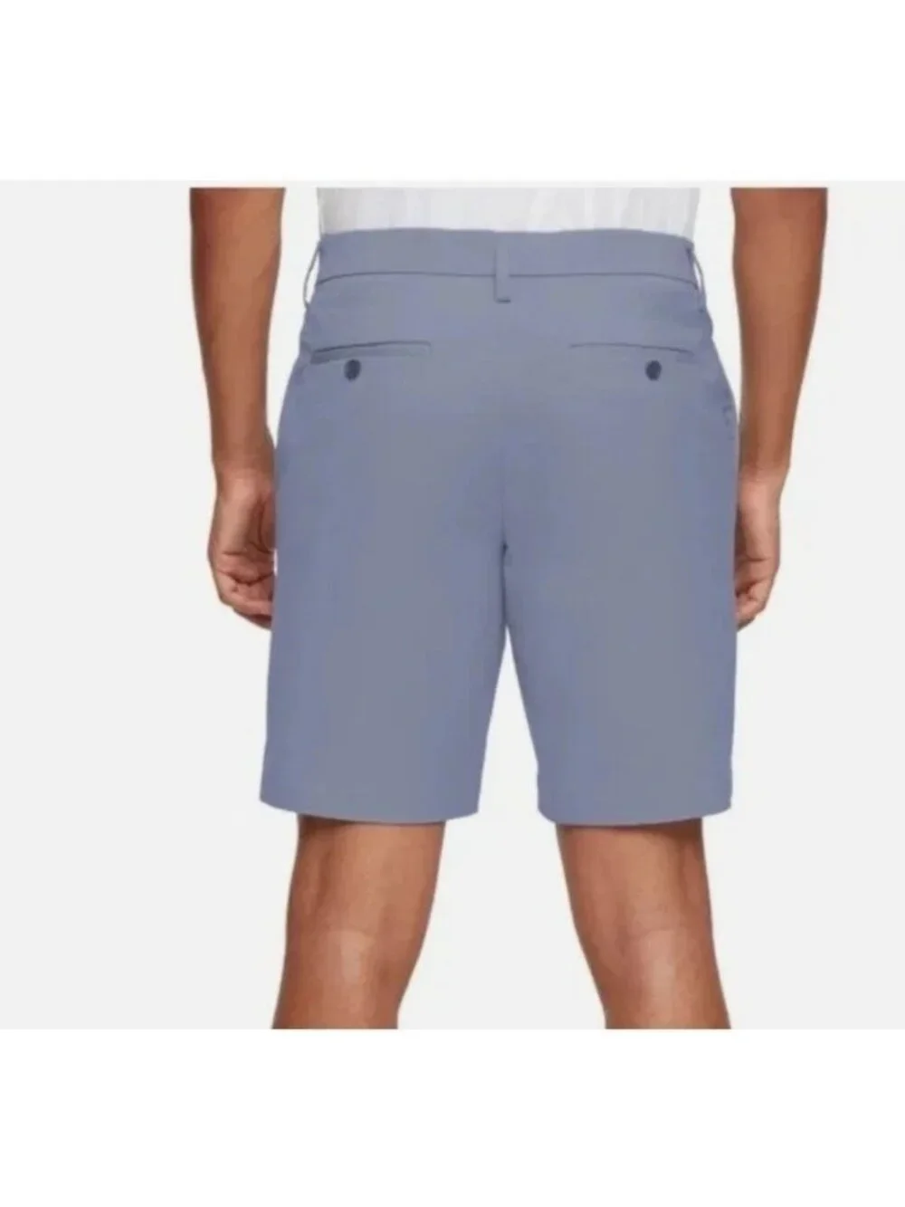 NWT Banana Republic Men's Stretch Chino Shorts 34 Blue Quick Dry F1895